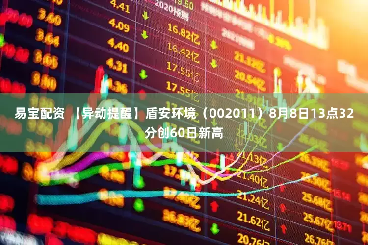 易宝配资 【异动提醒】盾安环境（002011）8月8日13点32分创60日新高